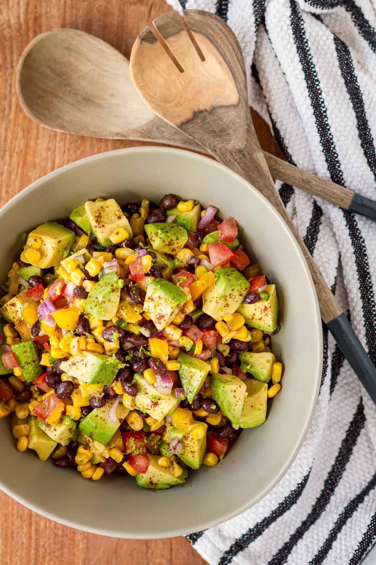 Loaded Guacamole Salad with Lime Vinaigrette - Unsophisticook