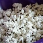 homemade microwave popcorn in a bowl