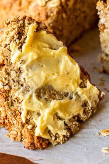 homemade butter from heavy cream on irish soda bread