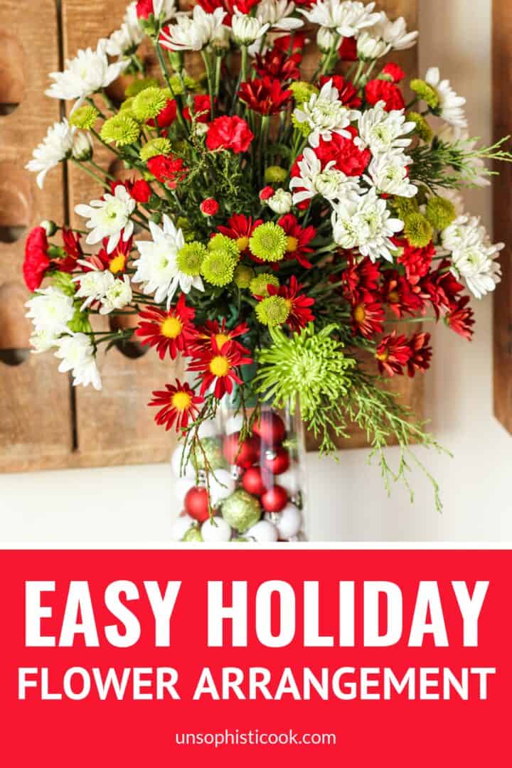 holiday flowers arrangement you can make at home