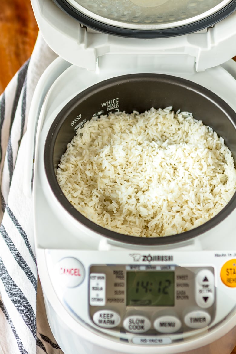 coconut milk rice recipe made in a rice cooker