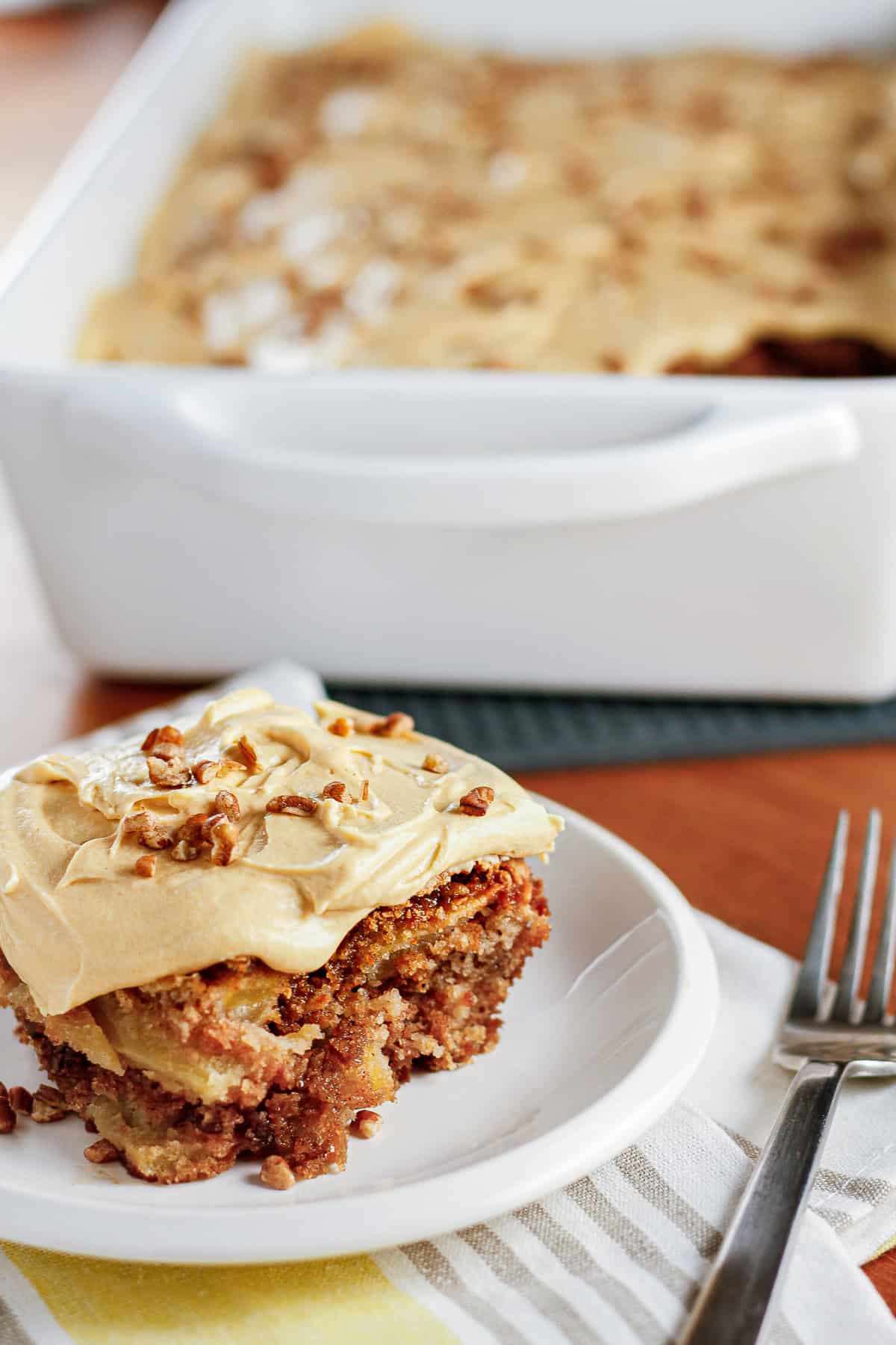 Fresh Apple Cake with Sweet Butter Sauce | TastingSpoons