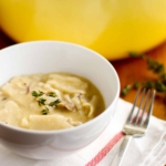 Easy Homemade Chicken and Dumplings -- this chicken and dumplings recipe is the ultimate quick and easy comfort food, with a taste every bit as delicious as the Cracker Barrel version! | via @unsophisticook on unsophisticook.com