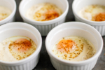 Basic Baked Eggs Recipe -- this baked eggs (also known as shirred eggs) is a fabulously simple and easy way to cook multiple servings of eggs all at once! | unsophisticook.com