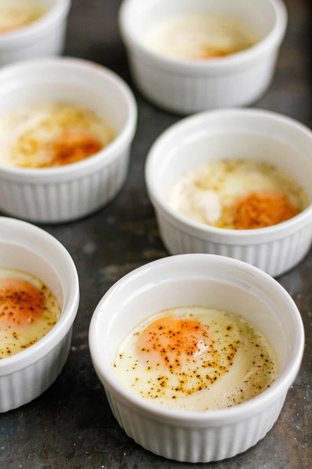 Basic Baked Eggs Recipe AKA Shirred Eggs - Unsophisticook