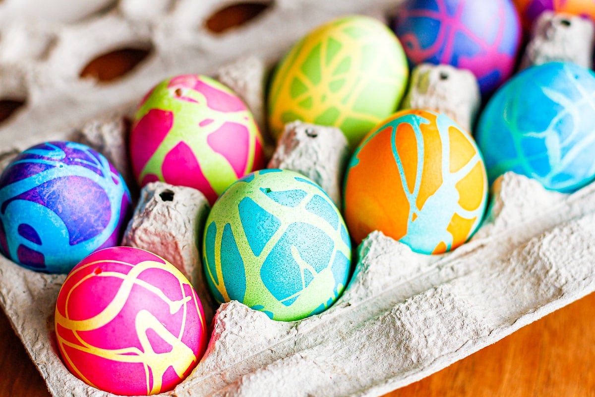 Cool colored deals easter eggs