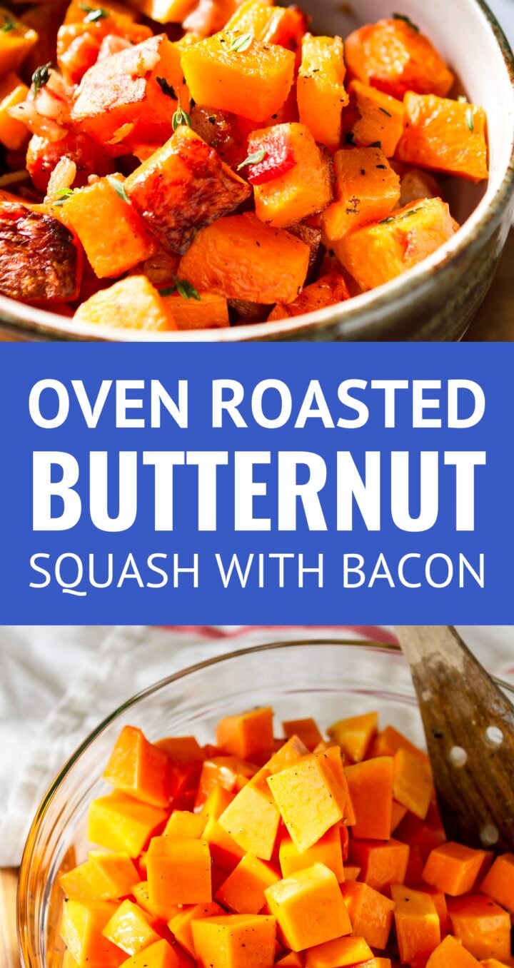 roasted butternut squash recipe with bacon and thyme