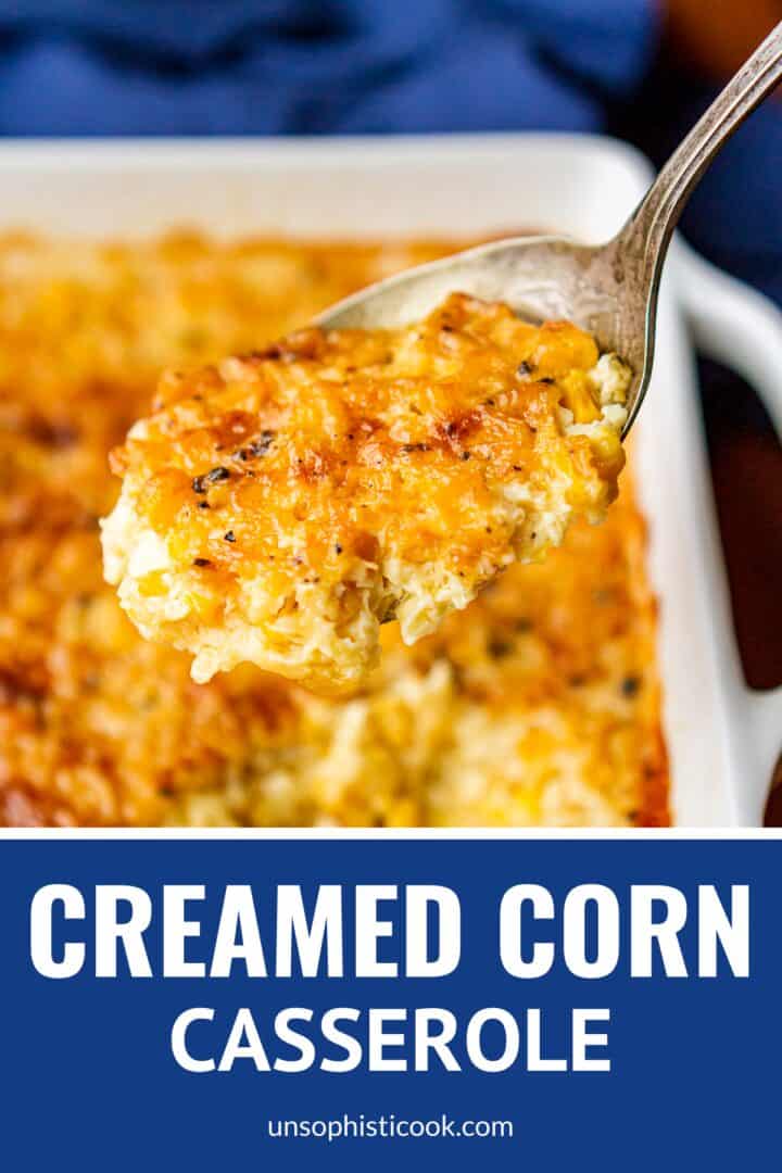 creamed corn casserole just like my grandma made it
