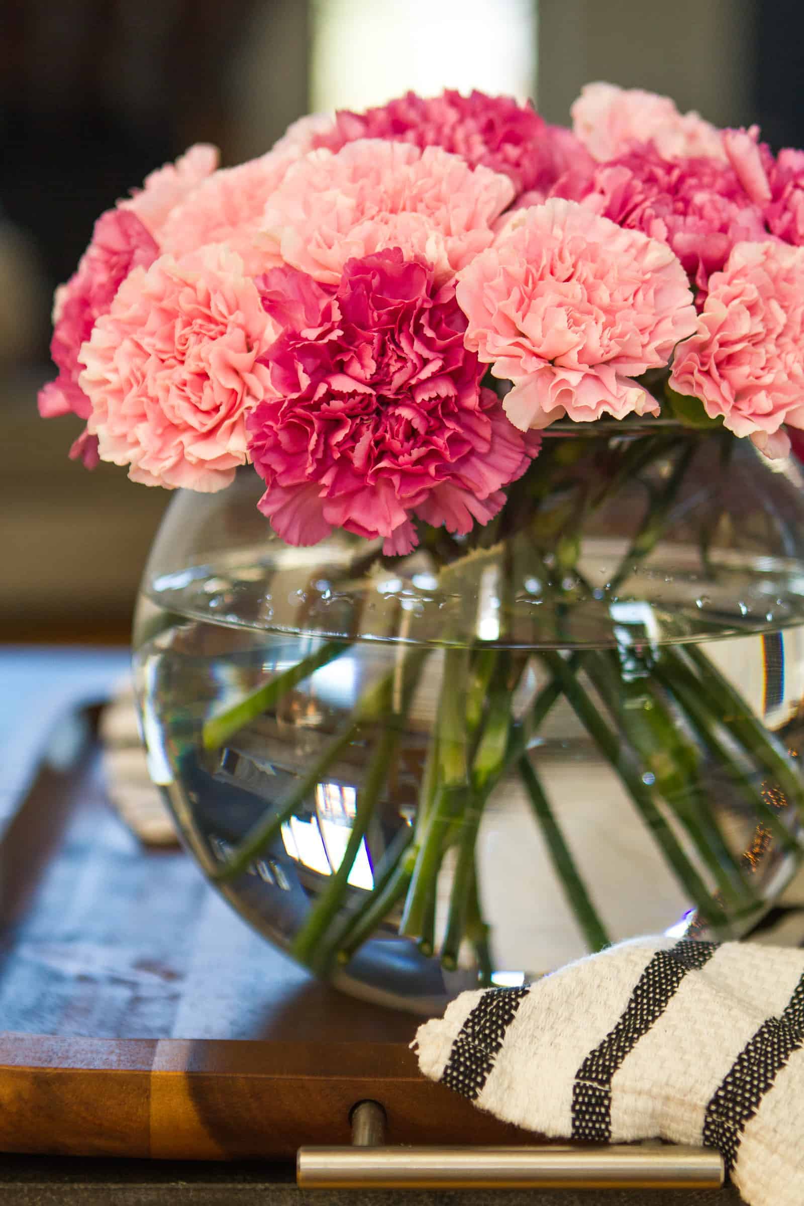 pink carnation flower bouquet