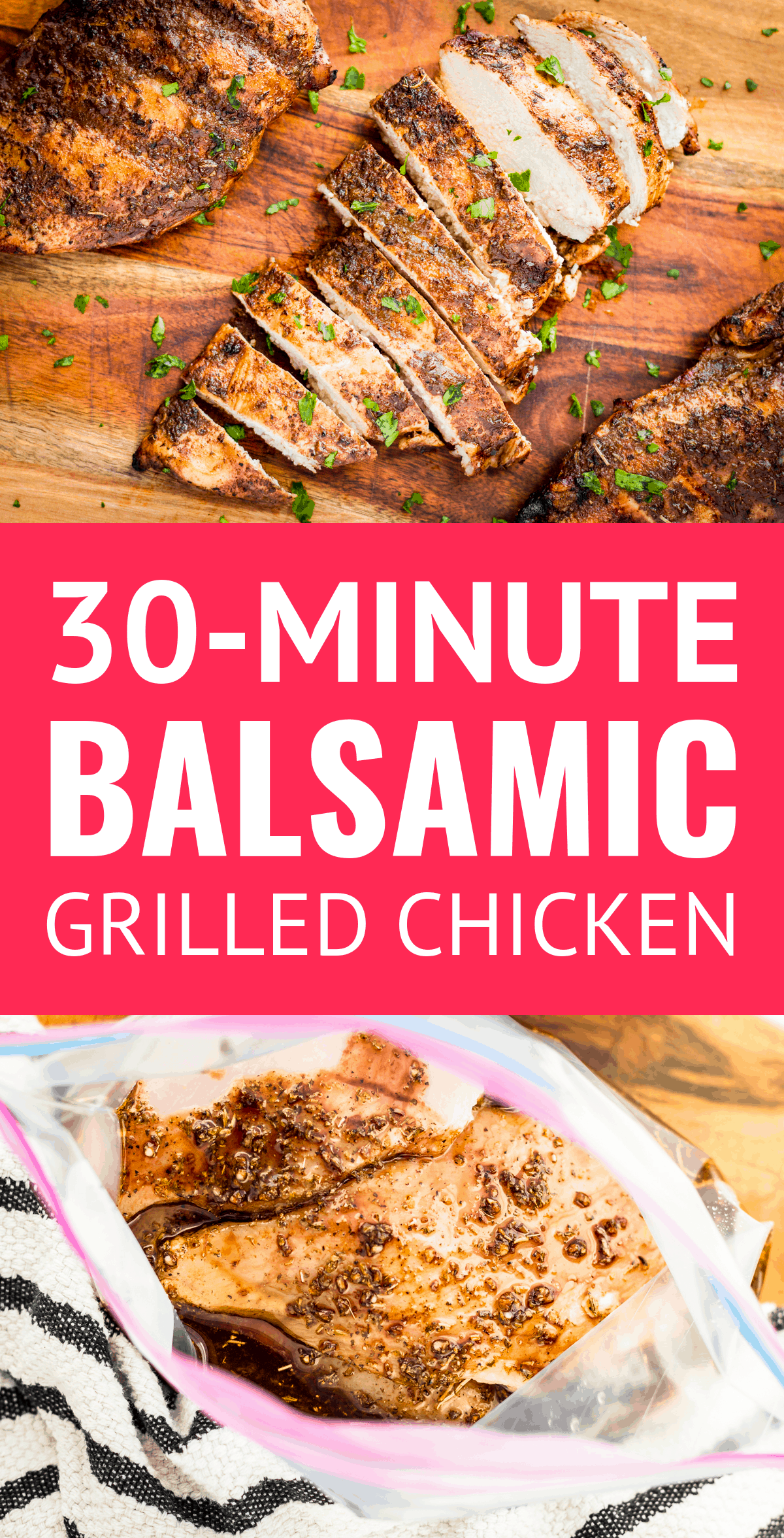 Juicy Balsamic Grilled Chicken w/ 4Ingredient Marinade Unsophisticook