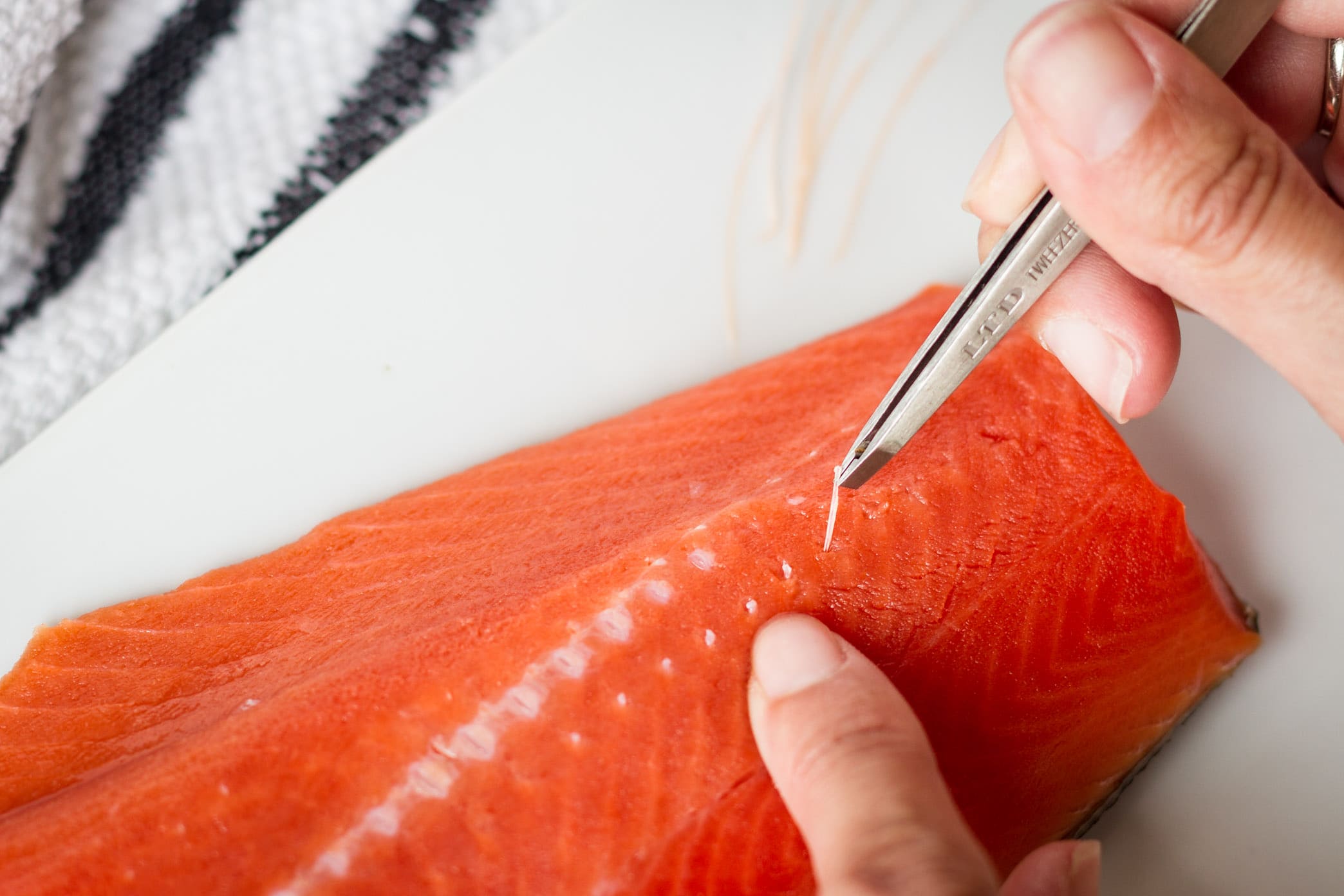 how to remove salmon pin bones the easy way