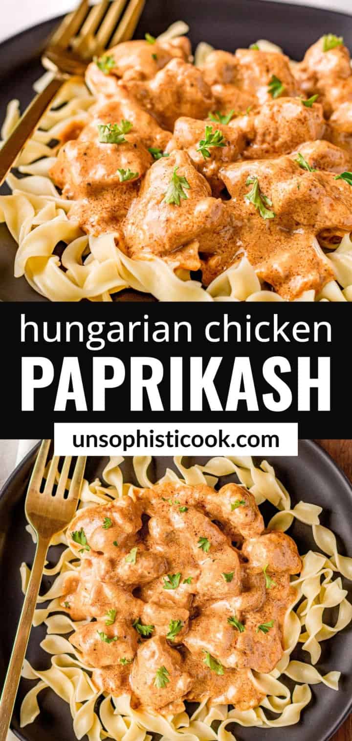 paprikash recipe pinterest collage