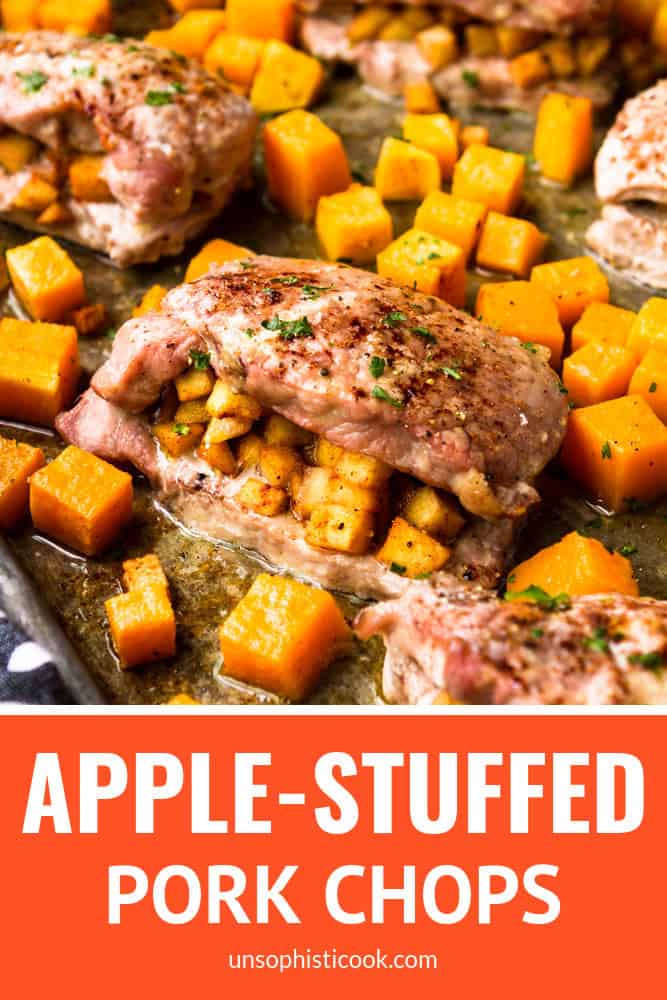 apple stuffed pork chops fall dinner recipe