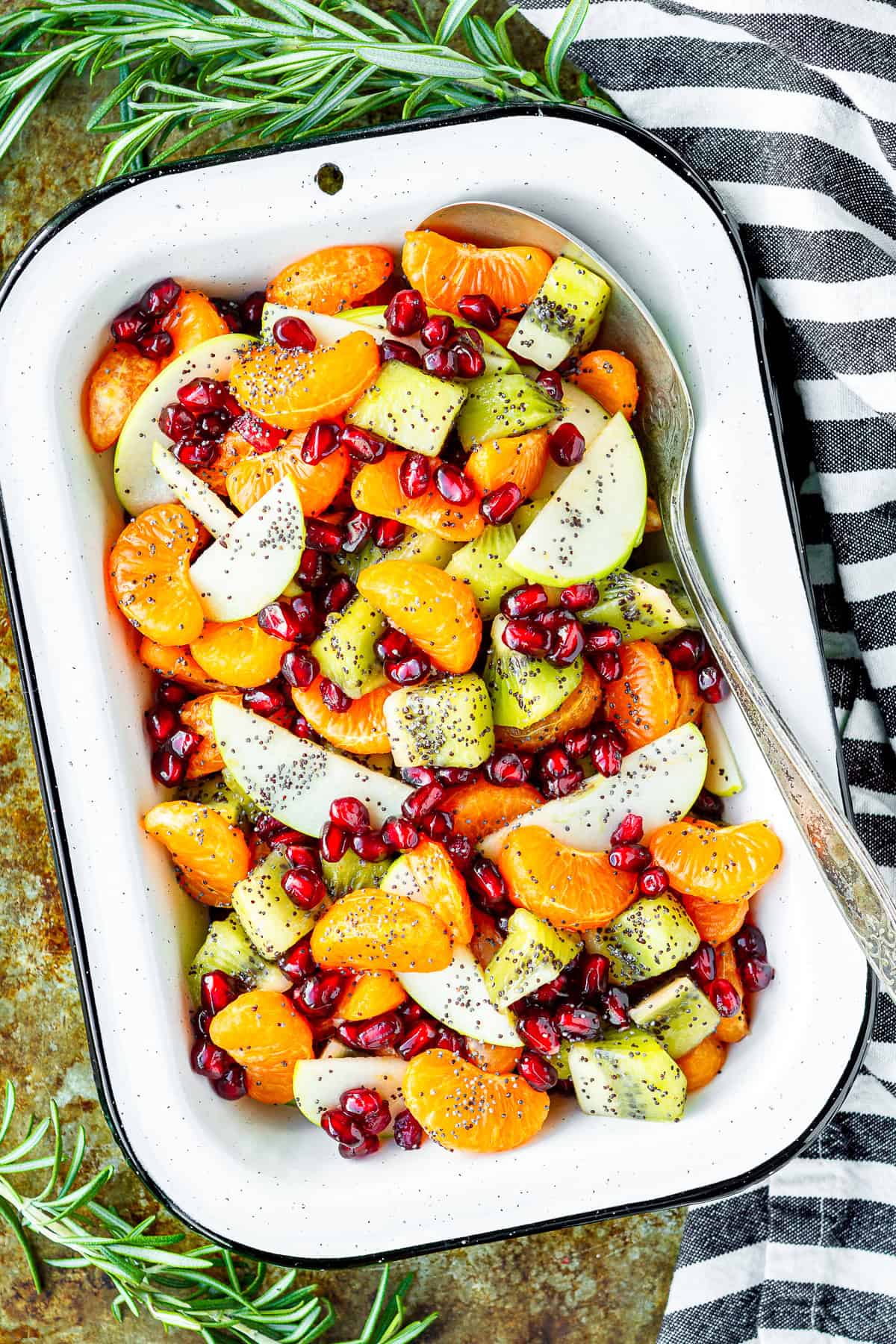 Easy Winter Fresh Fruit Salad - Mel's Kitchen Cafe