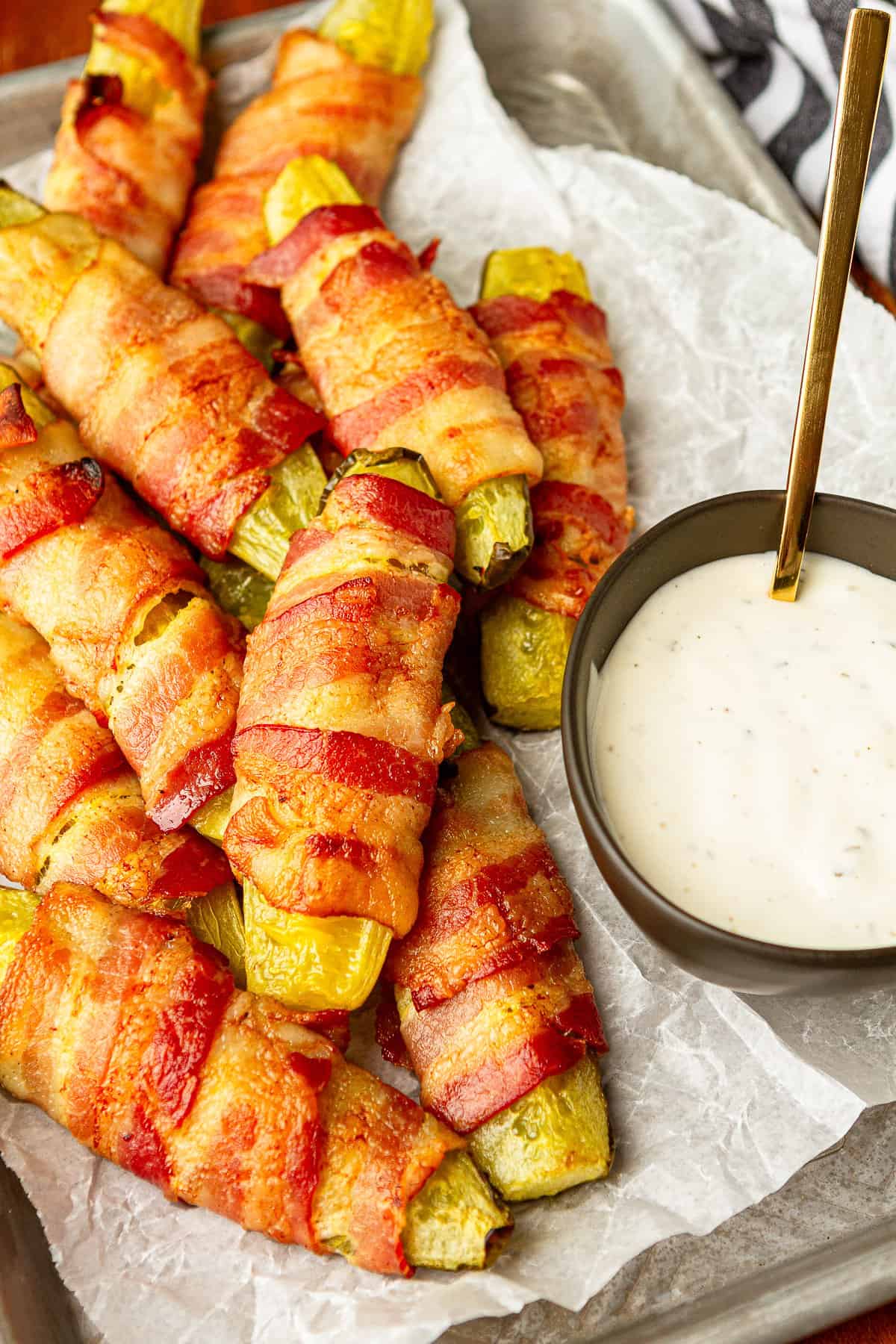 Fried Snickers Wrapped In Bacon