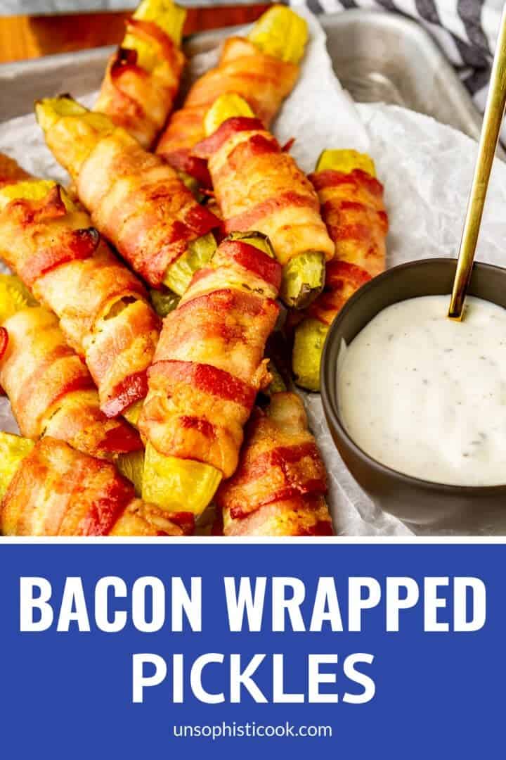 baked bacon wrapped pickles