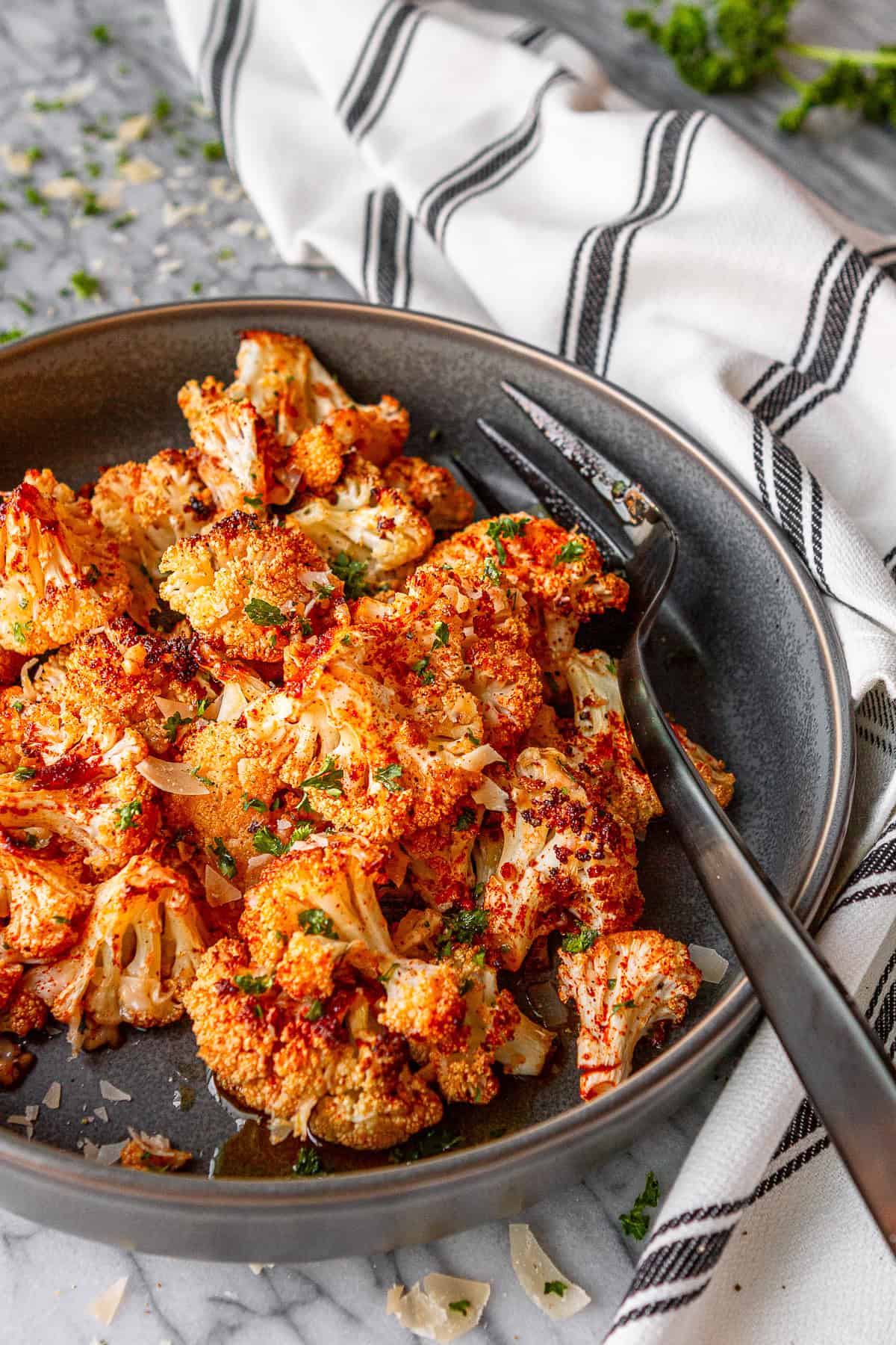 Cooking without a Net Spiced Roasted Cauliflower