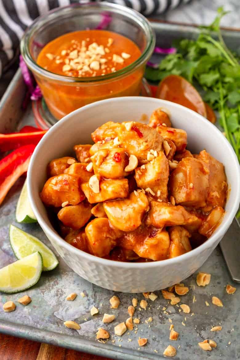 Quick & Easy Peanut Butter Chicken (20Minute Meal!) Unsophisticook