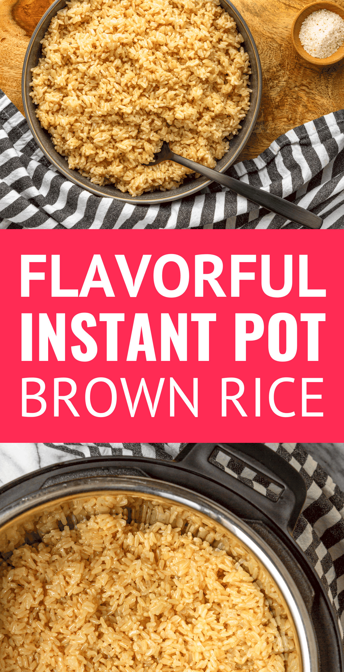 Actually Flavorful Seasoned Instant Pot Brown Rice
