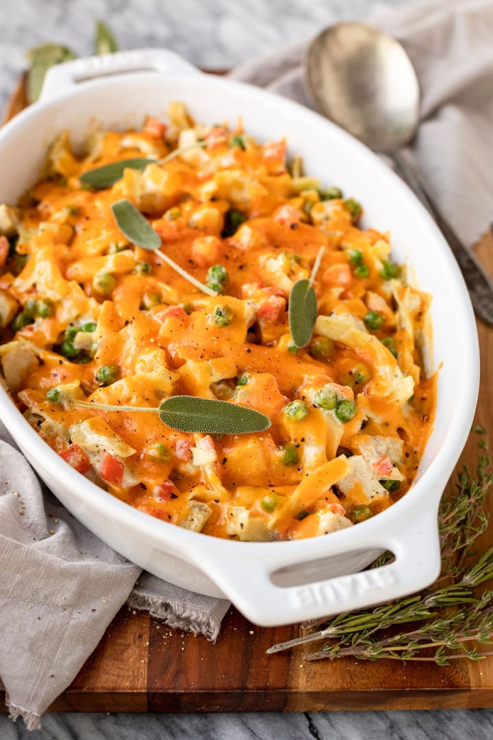 Creamy & Cheesy Turkey Noodle Casserole Unsophisticook