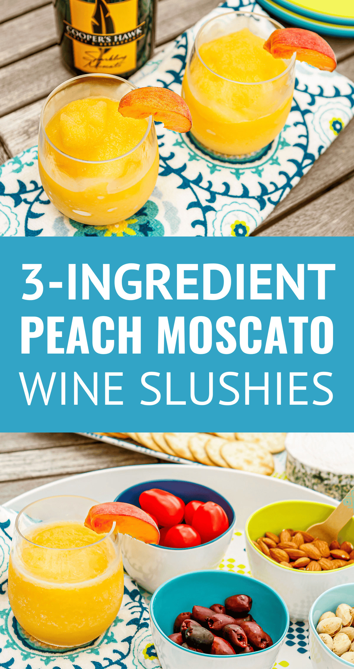 Easy 3-Ingredient Peach Wine Slushies Recipe