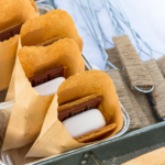individual s'mores packs in kraft paper bags