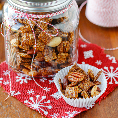 caramel pecan chex mix