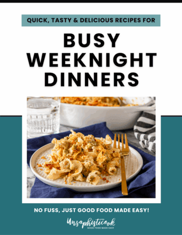 Busy Weeknight Dinners by Unsophisticook eBook Cover