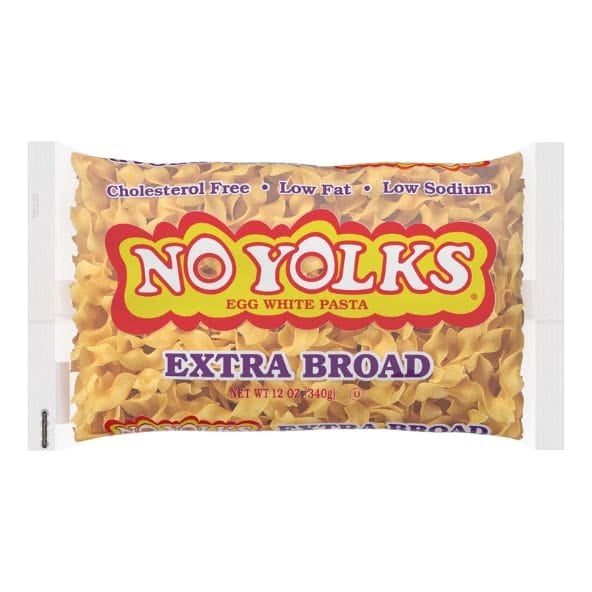 No Yolks Extra Broad Egg White Noodles