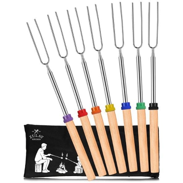 Zulay Kitchen Smores Sticks for Fire Pit