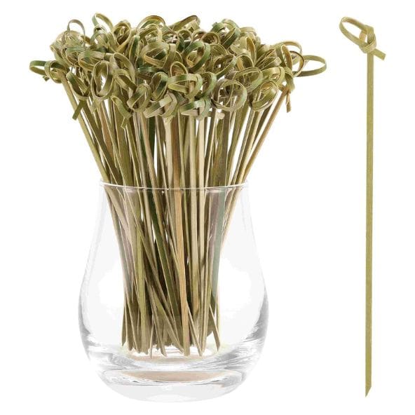 Fancy Knotted Bamboo Cocktail Picks